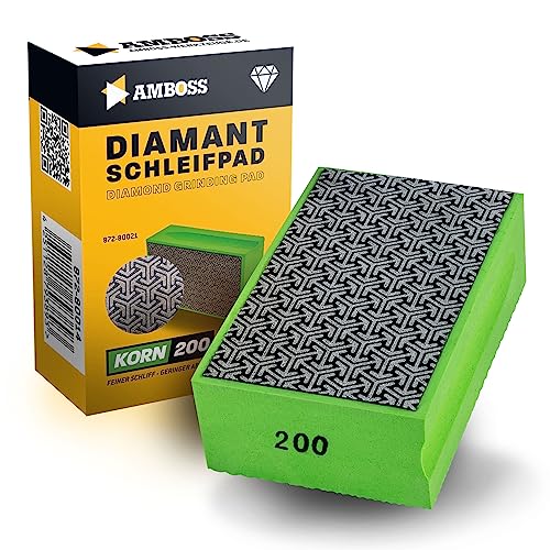 Diamant Schleifpad für Fliesen, Feinsteinzeug, Glas, Granit und Marmor - Amboss Werkzeuge