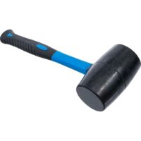 BGS Gummihammer mit Fiberglasstiel, 900 g, Ø 70 mm, 2-Komponenten-Griff für Pflasterarbeiten, Karosserie und Reifenmontage