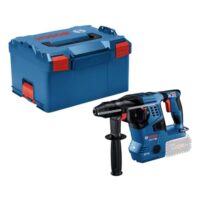 Bosch Professional 18V System Akku Bohrhammer GBH 18V-28 C mit Zusatzhandgriff, Fetttube und L-BOXX-Einlage