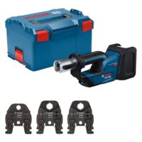 Bosch Professional 18V System Akku Presswerkzeug GPT 18V-19 mit 360° drehbarem Kopf und hoher Kraft von 19 kN für effiziente Arbeit