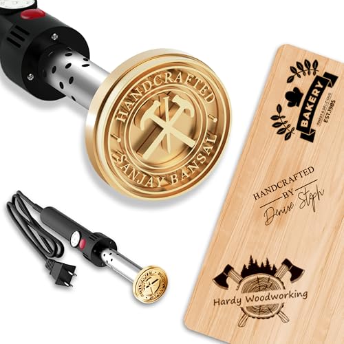 Elektrischer Brennstempel für Holz - Brandeisen für individuelle Designs, Holzbearbeitungswerkzeuge, Geschenke für Holzarbeiter und Holzbearbeitungsbegeisterte