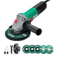 DCA 860W Winkelschleifer, 11.800 min⁻¹, ultraschlanker Griff, kompaktes Getriebegehäuse, Leichtgewicht Trennschleifer für Schneiden und Schleifen