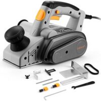 Elektrischer Handhobel mit 800W Leistung, 16000 U/min Holzhobel und 82mm Hobelschneidenbreite, ideal für Holzbearbeitung und Türeninstallation