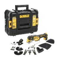 DEWALT 18 V XR bürstenloses Oszillationswerkzeug, einziges Werkzeug in T-STAK, DCS355NT-XJ. Vielseitiges und leistungsstarkes Werkzeug für Detailschleifarbeiten, bündigem Schneiden, Entfernen von überschüssigem Material oder zur Vorbereitung von Oberflächen.