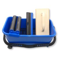 Professionelles Fliesenwaschset mit Waschbox, Schwammbrett und Fugengummi für effiziente Fliesenarbeiten