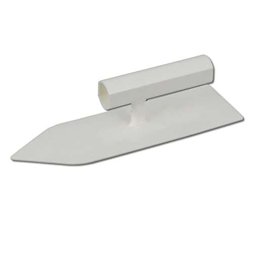 Kunststoffreibe für Kalkputz-Arbeiten, Reibebrett spitz 230x70mm, kleiner Aufzieher und Glätter