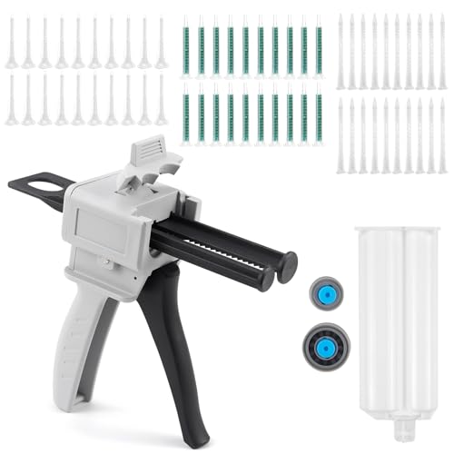 Dosierpistole für Epoxid-Kleber, 50ml Fassungsvermögen, 2:1 Verhältnis, ergonomisches Design, einfach zu bedienen