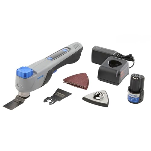 Das Dremel Blueprint ist ein leistungsstarkes und vielseitiges Multifunktionswerkzeug, das für Schleifen, Schneiden, Schaben und Fugen entfernen geeignet ist.