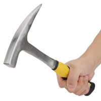 Zweiköpfiger Duckbill Hammer mit flachem Mund und spitzen Spitze für geologische Untersuchungen und Prospektion