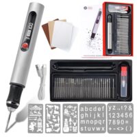 Elektrischer Gravierstift mit USB Wiederaufladbarkeit, 30 Bit Präzision und Tragefähigkeit, ideal für Schmuck, Holz und Glas bearbeiten