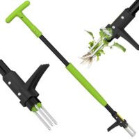 Robuster Unkrautstecher mit ergonomischem Langgriff, ideal für Unkrautentfernung ohne Bücken oder Knien