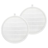 2er-Packung Ersatzfilter für Nagelstaubsammler - 17x17 cm Weißes Polypropylen-Gewebe, kompatibel mit MelodySusie Staubsammler, geeignet für Nagelsalon-Staubsauger