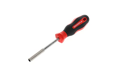 Schraubendreher magnetisch, Bithalter, GEDORE red, 1/4'', 6,3 mm, 6-kantiger Schraubenzieher