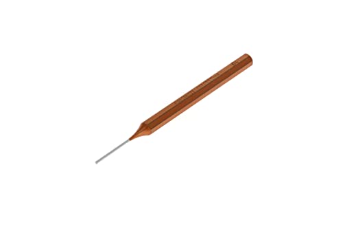 Hochwertiger Splinttreiber für Heimwerker und Profis mit 150 mm Länge und 2 mm Durchmesser, Kupfer-Lackierung, Stahlbau, silberner Kopf