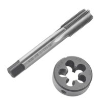 Gewindeschneider für M14 x 1.5 mm, HSS Gewindebohrer und Schneideisen Set, Rechtsgewinde Feingewinde Schneider
