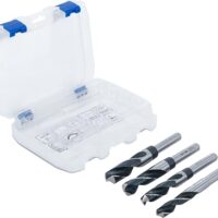 BGS 8985 HSS-Bohrer-Satz mit vier verschiedenen Bohrergrößen (14, 16, 18 und 20 mm) für Heimwerker-Arbeit aus hochwertigem Stahl