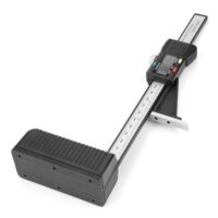 Digitales Höhenmessgerät aus technischem Kunststoff für präzise Messungen bis 150 mm mit magnetischer Basis und digitaler Anzeige.