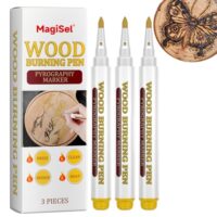 Holzbrennstift Marker, Wood Burning Pen für Holzarbeiter und Handwerker. Schnell und einfach Tinte auf Holz übertragen.