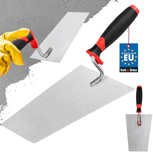 Edelstahl Trapezkelle 200 mm x 123 mm für Mauererarbeiten, korrosionsbeständig und unempfindlich gegen Säuren, hohe Qualität und lange Lebensdauer