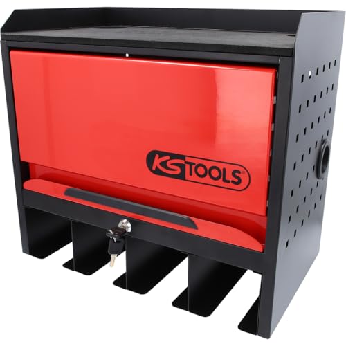 KS Tools Werkzeugschrank zur Wandmontage mit einer Tür, ideal für Heimwerker zum Aufhängen von Werkzeugen und Zubehör