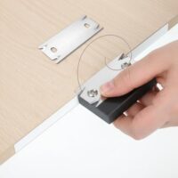 Mini Handhobel für das Hobeln von Holz, Furnier und PVC, Edelstahl Einhandhobel mit 1 Ersatzklinge