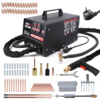 220V Karosserie Ausbeulspotter, 3500W Dellenentfernungswerkzeug für Karosserie-Reparatur-Set mit 7 Schweißmodi und Automatik/Manueller Modus