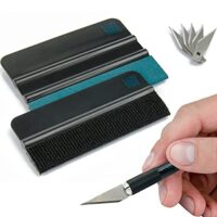 Hochwertiges Folierungs-Werkzeug-Set mit Präzisionsmesser und Folienrakel für Autos, Fenster oder Möbel