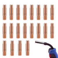20 Stück Kupfer Kontaktspitze, Schweißdüsen für Schweissgerät MIG MAG Schweißbrenner Schweissgerät Schweißzubehör 0.8MM Verschleißteile Set 15AK M6 0.030 Zoll