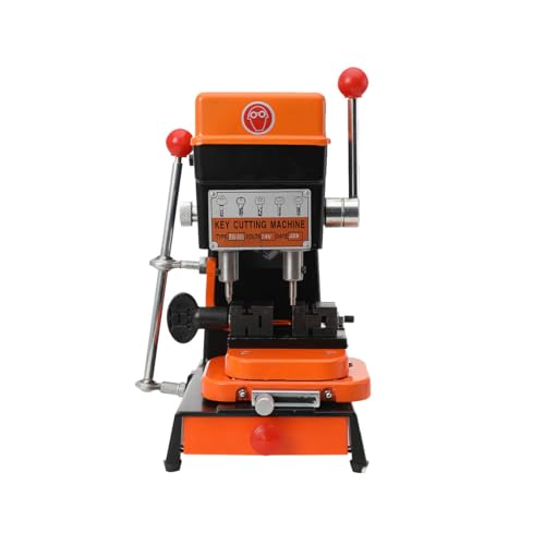 Vertikale Schlüsselfräsmaschine mit hoher Geschwindigkeit von 8000 U/min für Heimwerker und Schlosser. Multifunktionales Gerät mit horizontal beweglichem Griff und zusätzlicher Werkzeugschublade.