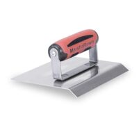 Hochwertige abgeschräge Kantenkelle mit Durasoft Griff, Länge 19mm und Edelstahl für professionelle Bausachen wie Betonbearbeitung