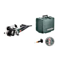 Bild einer Metabo MFE 40 Nutfräse für präzise Elektroinstallationen zum Verlegen von Kabeln und Leerrohren unter Putz mit Frästiefen bis 40 mm