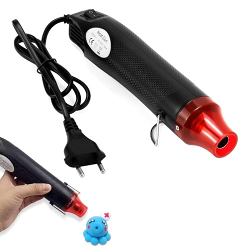 Mini Heißluftfön 220V 300W, Handheld Mini Heißluftpistole für Schrumpfen, Prägen und Trocknen von Farbe