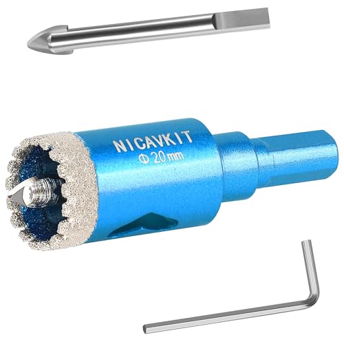 Professionelle Hartgelötete Diamant Bohrkron Fliesenbohrer für Fliesen, Porzellan, Keramik, Glas, Quarzit und Marmor