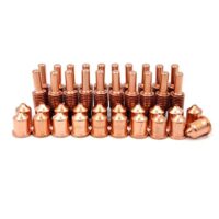 20 Stück 220842 Elektrode & 20 Stück 220819 Spitze 65A Düse passend für Hypertherm Powermax 65/85/105 Plasmaschneider, Hand-Taschenlampe (65A Plasmaschneidstrom)