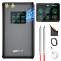 Punktschweißgerät zum Reparieren von Präzisionsinstrumenten und Akkus, AWithZ Akku Punktschweißgerät 11000mAh mit großem Bildschirm und mehrsprachiger intelligenten Benutzeroberfläche