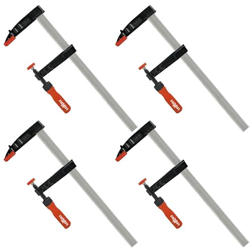 Schraubzwingen-Set mit 4 Stücken und 80 mm Ausladung, ideal für Holzarbeiten und Heimwerken