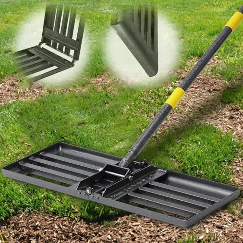 Hochwertiger Rasenrechen mit Metallrahmen für ein perfektes Rasengestaltung, ideal für Golfplätze und Gärten