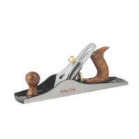 Bankhobel für Holzbearbeitung mit Gusseisenkörper und Klinge aus Kohlenstoffstahl, ideal für Abrichten und Glätten von Holz