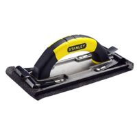 Ergänzung zum Produkt STANLEY Handschleifer mit Schleifpapier: Der perfekte Handschleifer für Ihre Trockenbauarbeiten. Robuster Aluminiumkorpus und hoher Komfort durch den Handgriff aus Bi-Material.