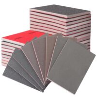Schleifschwämme für Holz, Metall, Lack und Auto - Set von 24 Stücken mit flexiblen Schleifpads für professionelles Nass- und Trockenschleifen