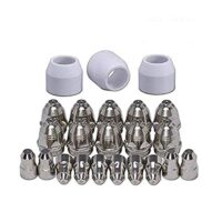 SUSEMSE P80 Plasmazubehör - Ein umfangreiches Set an Verschleißteilen, Plasmadüsen und Elektroden für Ihren P-80 CUT Plasmaschneider-Brenner. Perfekt für Ihre Plasmaschneider-Brenner.