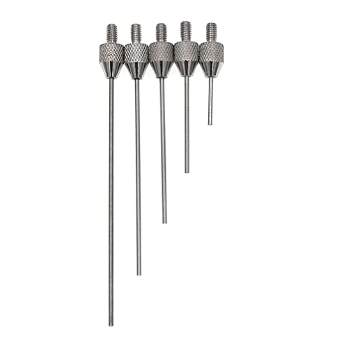 Hochwertige Messeinsätze für Uhren, Stahl-Durchmesser 1 mm, Länge 10/20/30/40/50 mm, Gewinde M2.5 und Schraubbohrer