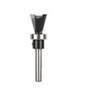 Schwalbenschwanz-Bit mit Lager für Holzbearbeitung, 6 MM Schaftdurchmesser und 6,35 MM Schaftlänge