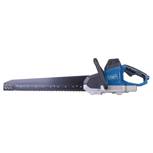 Scheppach Elektro Universalsäge AZE430, 1500 W, Schnittlänge 430 mm, Hub 40 mm, mit Schnellstopfunktion und Absaugadapter für Ziegel, Holz, Gasbetonstein und Dämmwolle
