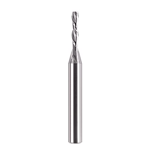 Spiralnutfräser 8mm Schaft Downcut 4mm Schnittdurchmesser 20mm Schnittlänge Router Bit 2 Flöten Spiralfräser Nutfräser VHM Schaftfräser CNC Fräser für Oberflächenschnitte in Holz