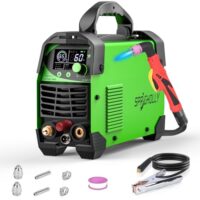 Professioneller Plasmaschneider Sprigholy Cut60L PRO mit digitaler LED-Anzeige und Pilotlichtbogen, 240V, 2T/4T, max. Schneiddicke 16 mm