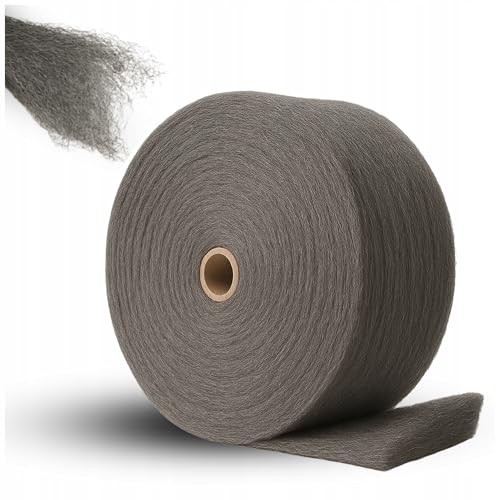 Stahlwolle 1 kg Rolle zum Reinigen, Polieren und Renovieren von Metall, Holz und Stein - Stahlschwamm für eine hocheffiziente Reinigung