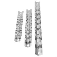 Stecknuss-Aufbewahrungshalter für 1/4 Zoll, 3/8 Zoll und 1/2 Zoll Steckdosen mit 8 Clips aus Stahl für Garage und Werkstatt