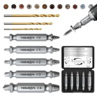 Schraubenausdreher Set mit Spiralbohrern und Linksausdreher für Metall, Holz und Kunststoff - Max. Härte 66 HRC