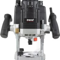 Trend T8 12mm Dual-Mode Oberfräse für die Werkstatt, Entwickelt für den Einsatz per Hand und am Frästisch, 2200 W, 230V, Schwarz